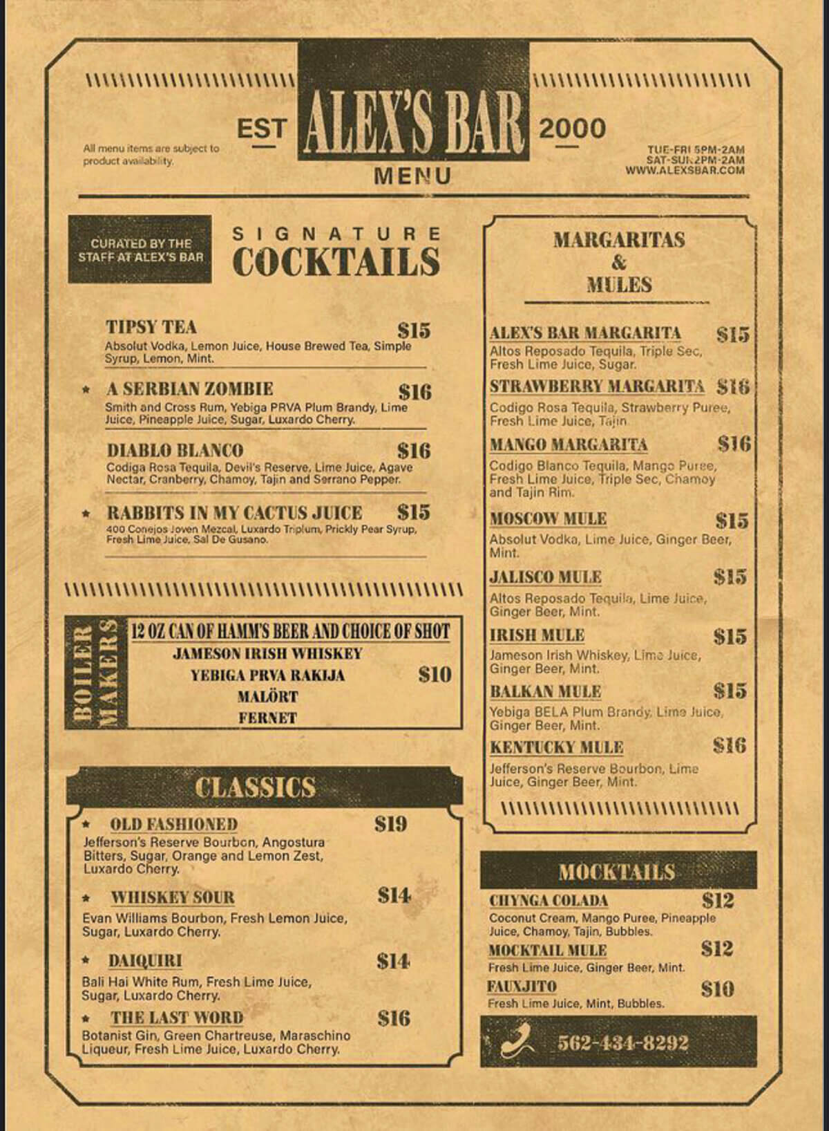 Alex's Bar