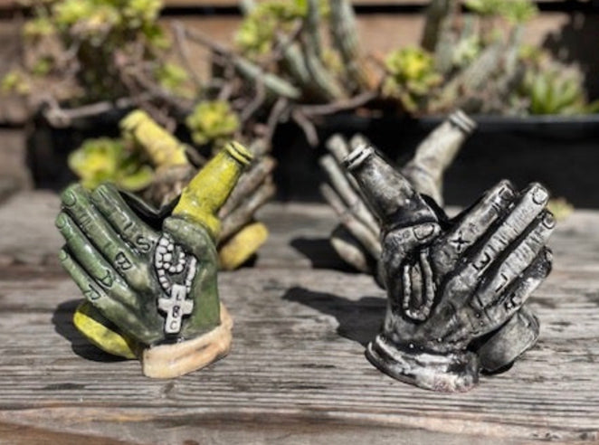 Praying Hands Tiki Mugs